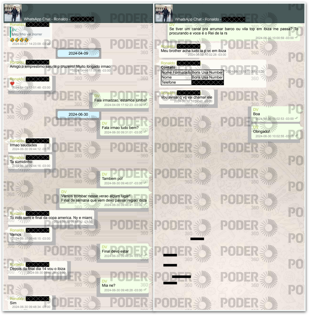 Print Ronaldo e Vorcaro
